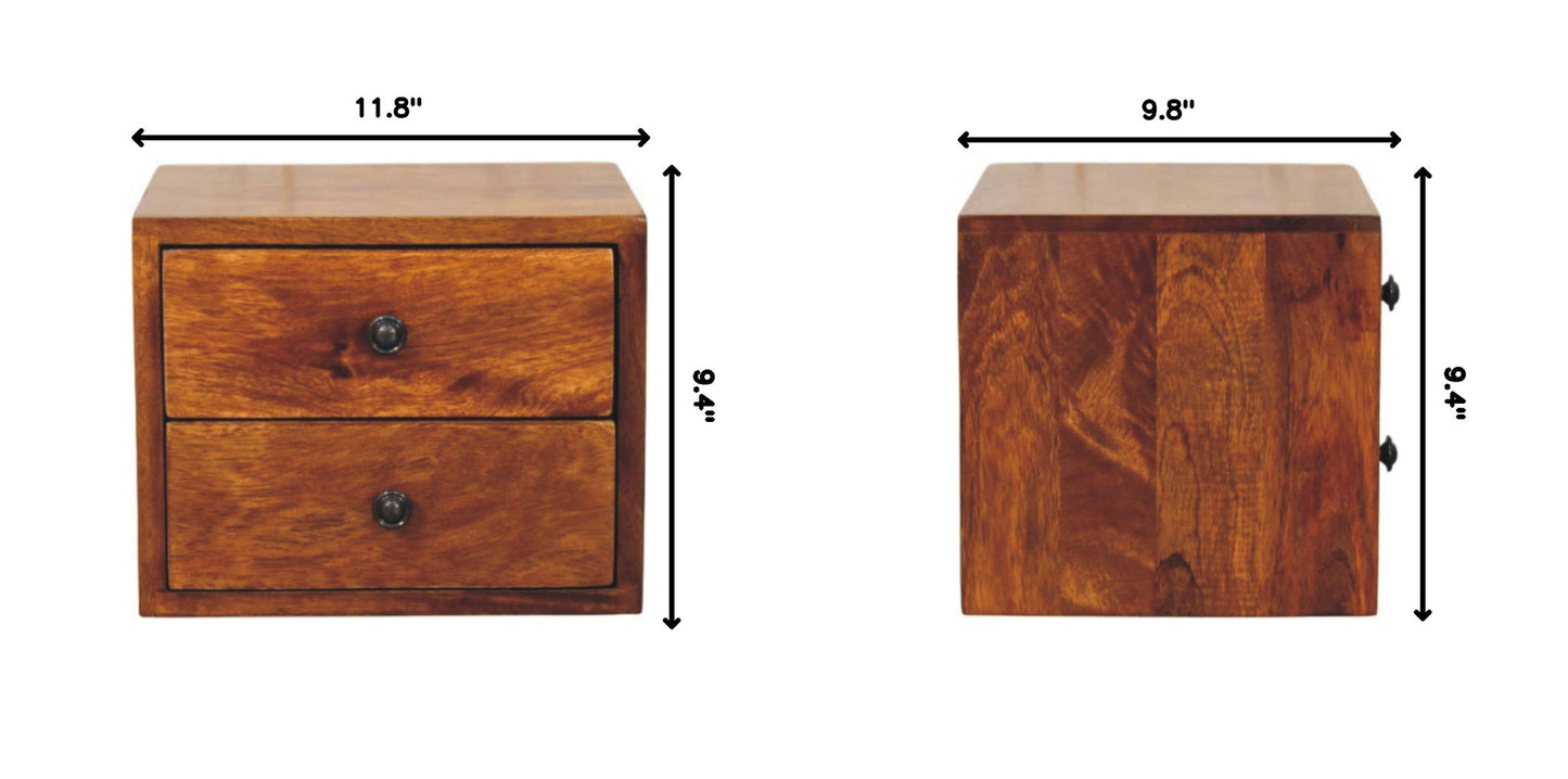 Solis - 1 Drawer Wall Mounted Nightstand - The Sleep Loft - Online Mattress Showroom NYC