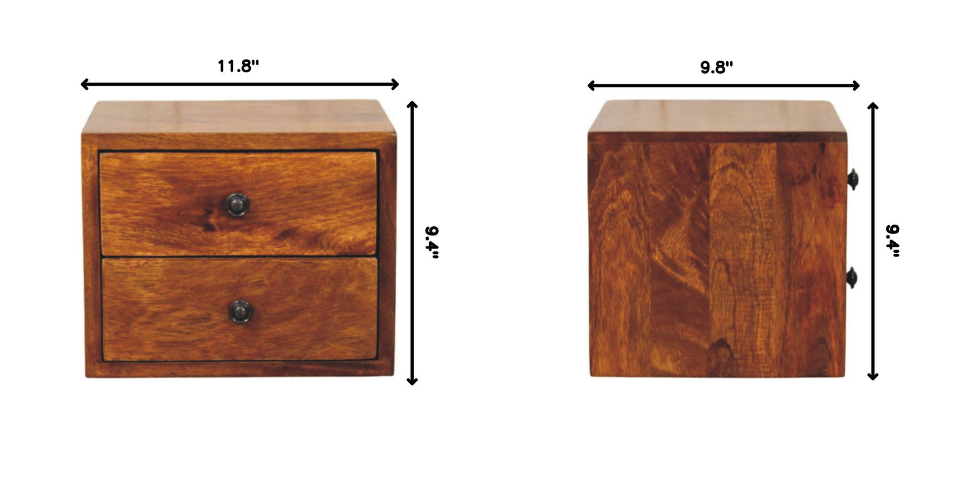 Solis - 1 Drawer Wall Mounted Nightstand - The Sleep Loft - Online Mattress Showroom NYC