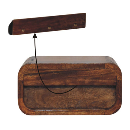 Avora - Wall Mounted 1 Drawer Nightstand - The Sleep Loft - Online Mattress Showroom NYC