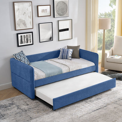 Upholstered Daybed With Pop Up Trundle - The Sleep Loft - Online Mattress Showroom NYC