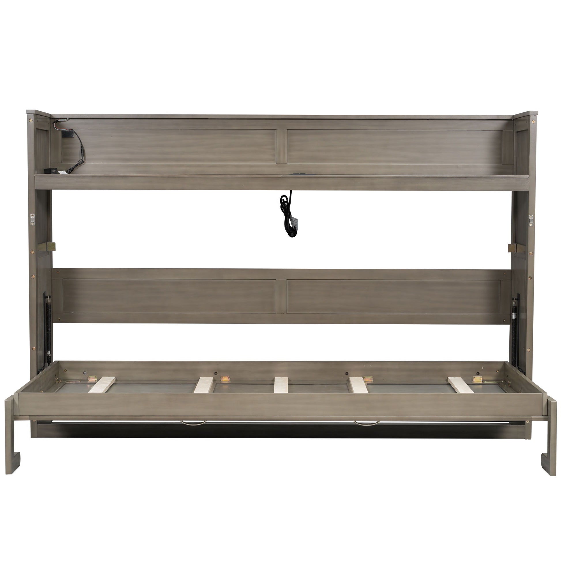 Murphy Bed With Desk, LED Light And USB Charging Station - The Sleep Loft - Online Mattress Showroom NYC