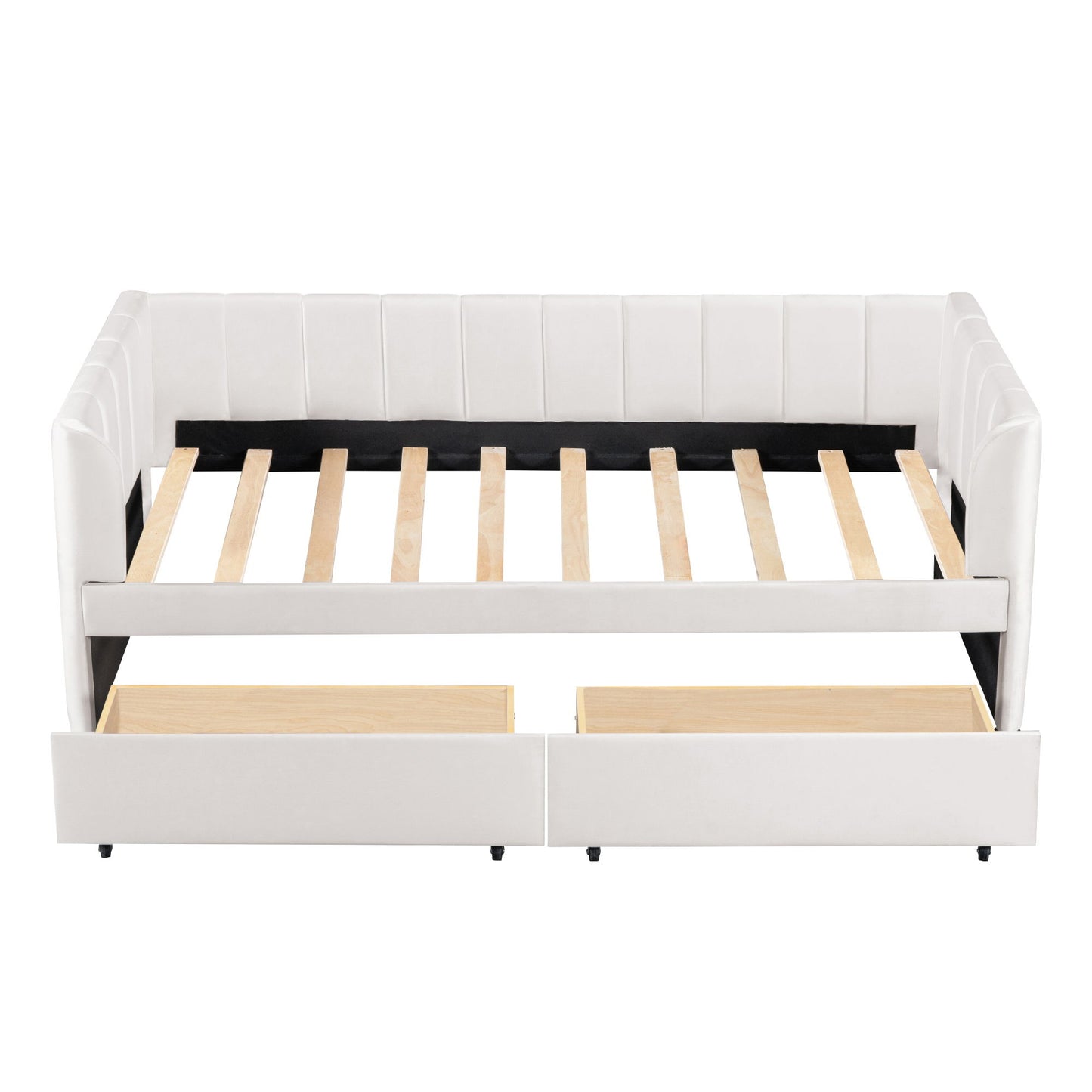 Upholstered Daybed With Ergonomic Design Backrest - The Sleep Loft - Online Mattress Showroom NYC