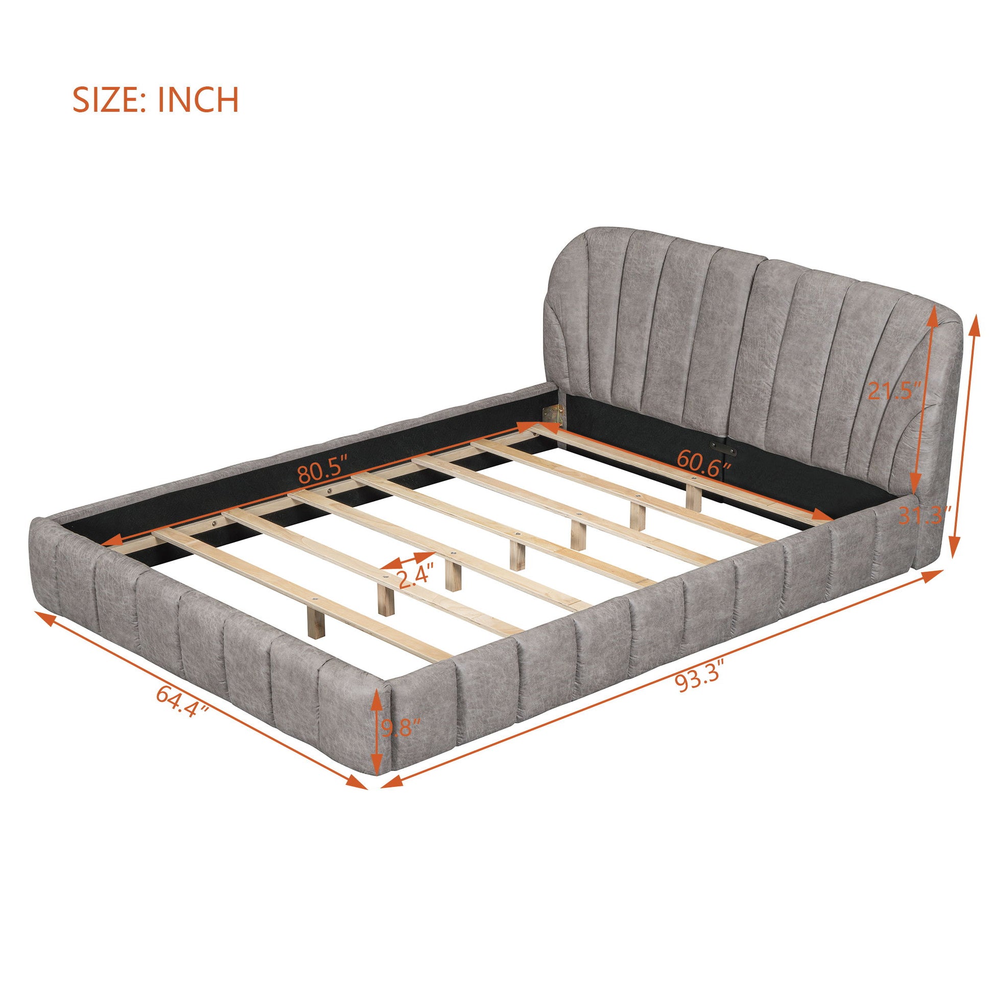 Elegant Design Upholstered Platform Bed - The Sleep Loft - Online Mattress Showroom NYC