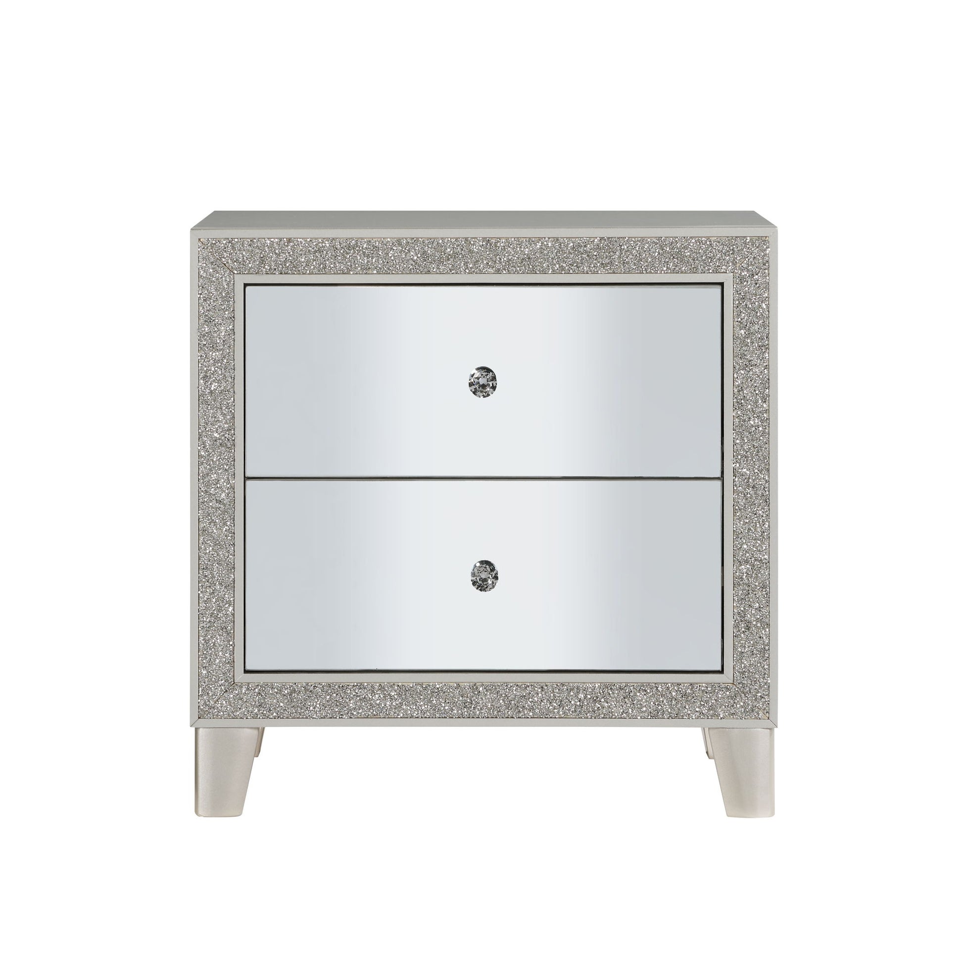 Sliverfluff - Mirrored Nightstand - Champagne - The Sleep Loft - Online Mattress Showroom NYC
