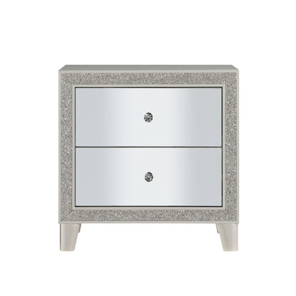 Sliverfluff - Mirrored Nightstand - Champagne - The Sleep Loft - Online Mattress Showroom NYC
