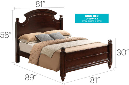 Bed Hand Carved Traditional - The Sleep Loft - Online Mattress Showroom NYC