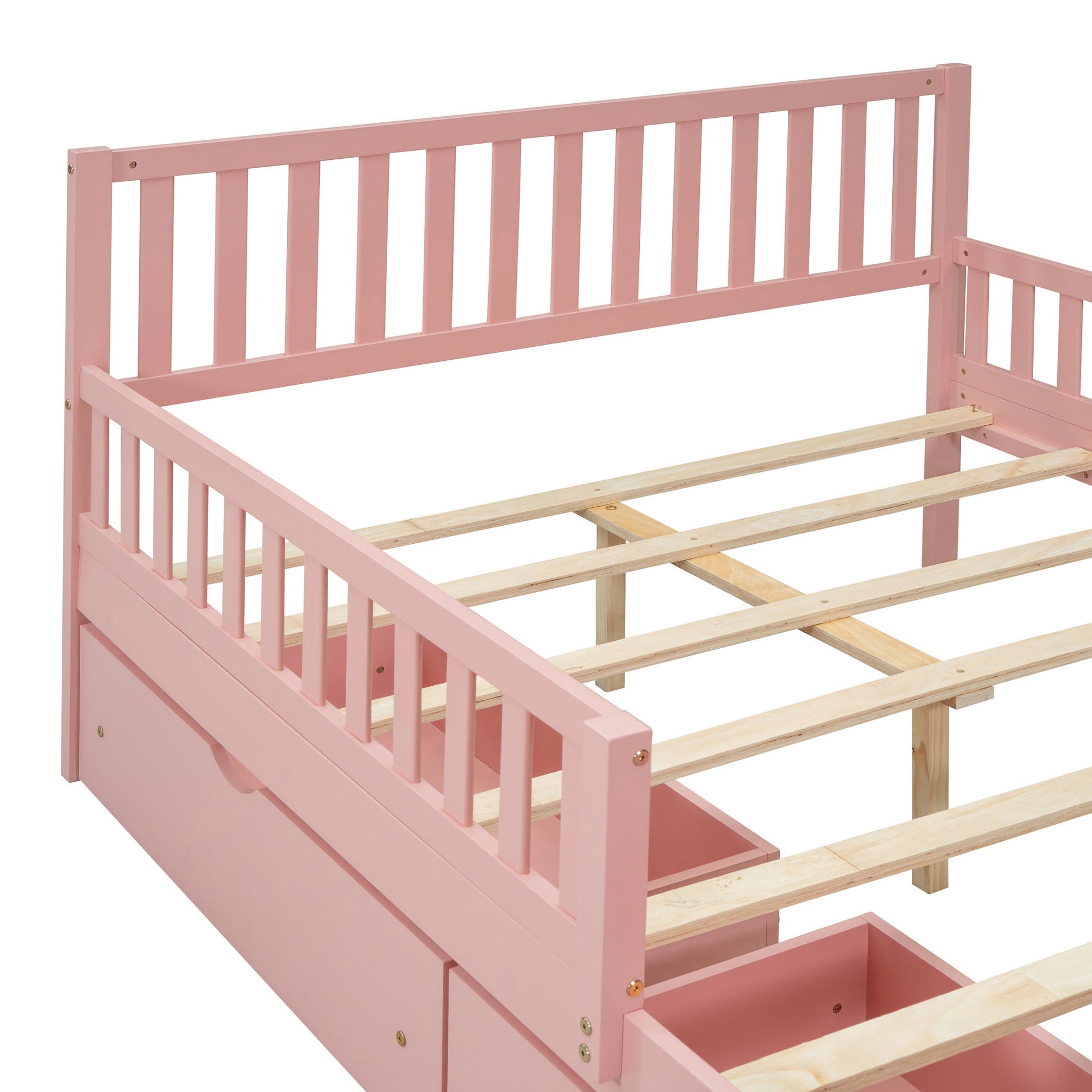 Platform Bed With Guardrails On Both Sides And 2 Storage Drawers - The Sleep Loft - Online Mattress Showroom NYC