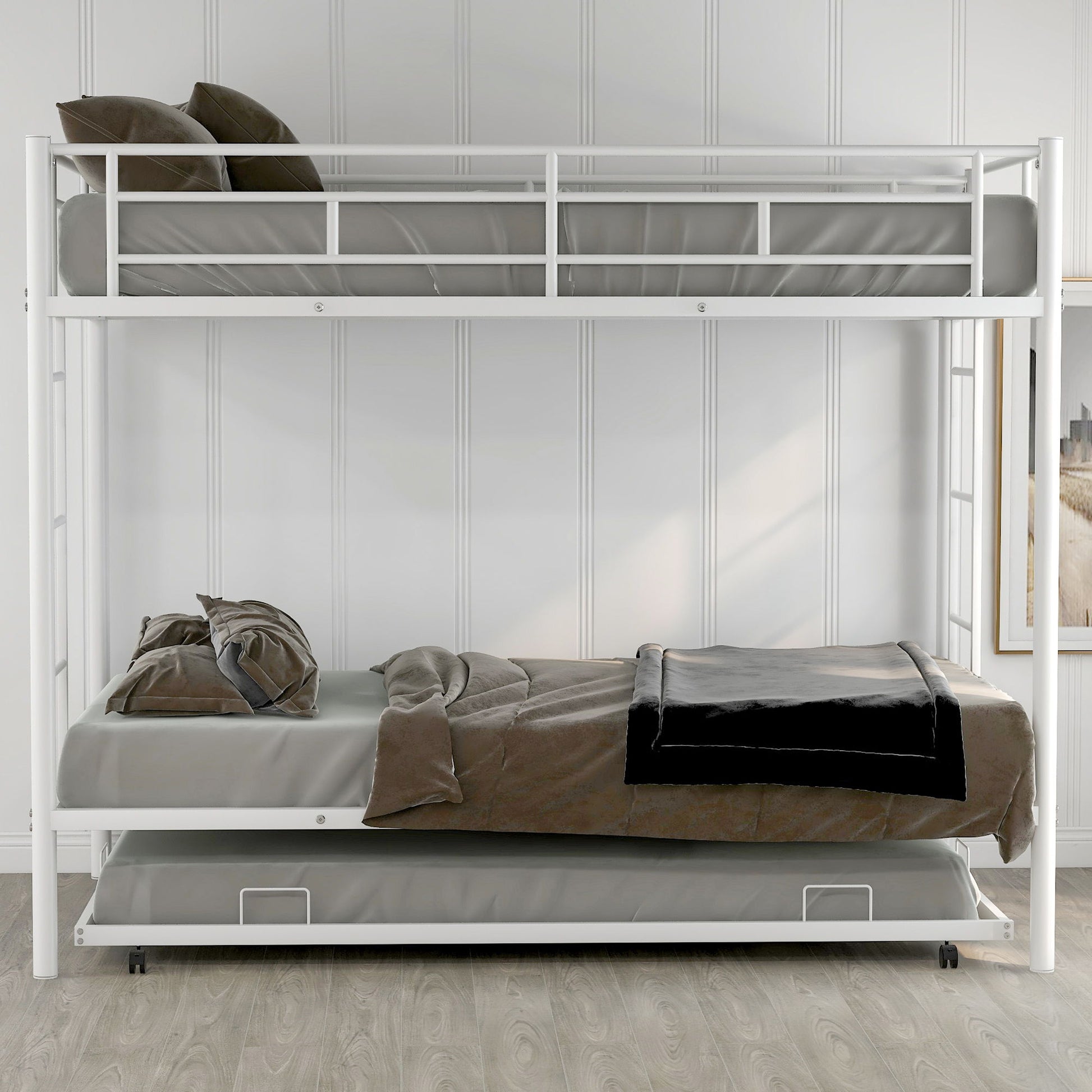 Twin Over Twin Bunk Bed With Trundle - The Sleep Loft - Online Mattress Showroom NYC