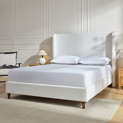 Harper - Tall Headboard Upholstered Bed / High Headboard / Elegant Simplicity / No Box Spring Needed - The Sleep Loft - Online Mattress Showroom NYC
