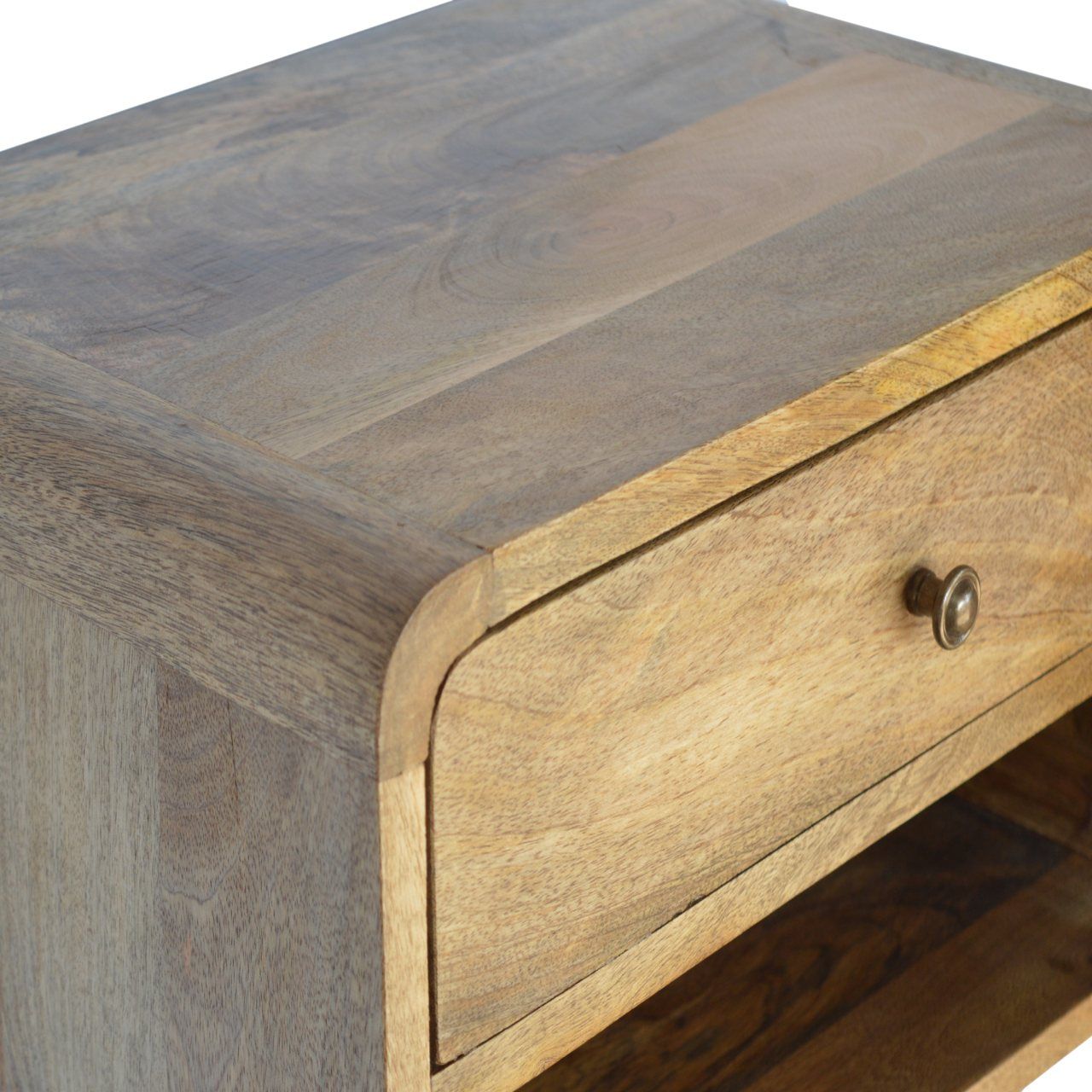 Curve Upper Slot Floating Nightstand - The Sleep Loft - Online Mattress Showroom NYC