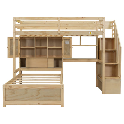 Loft Bed With Built In Desk And Staircase - The Sleep Loft - Online Mattress Showroom NYC