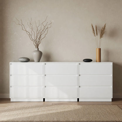 3 Drawer Nightstand, Bedroom Side Table