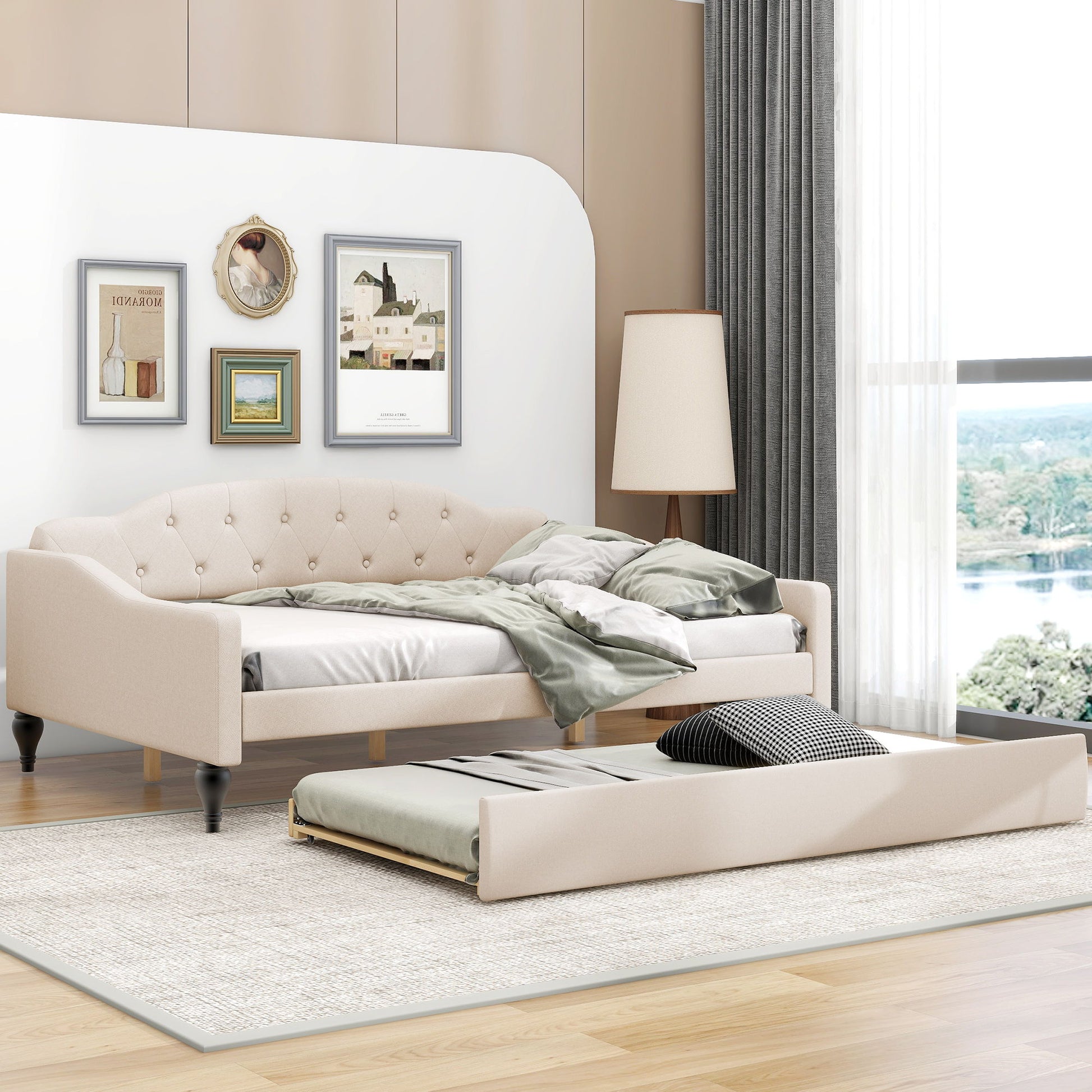 Upholstered Tufted Daybed - The Sleep Loft - Online Mattress Showroom NYC