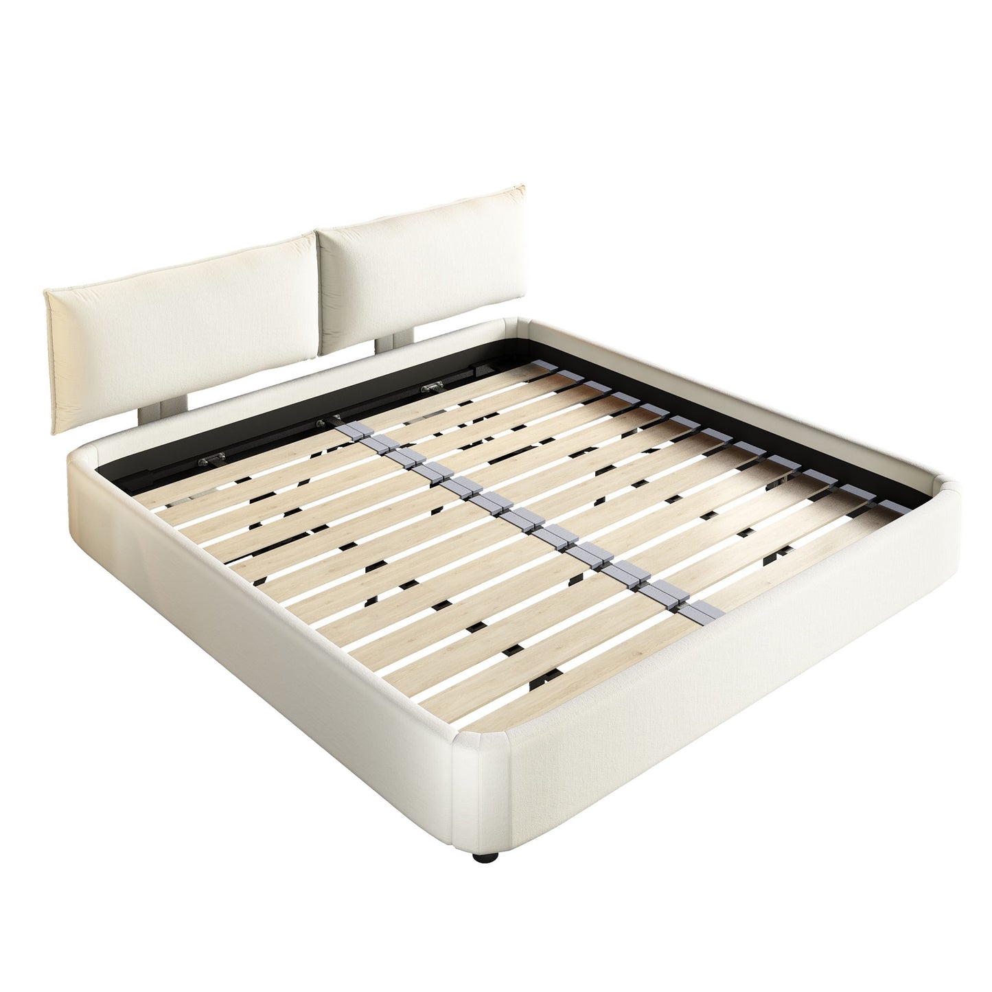 Cloud Bed Frame With Oversized Padded Movable Headboard - The Sleep Loft - Online Mattress Showroom NYC