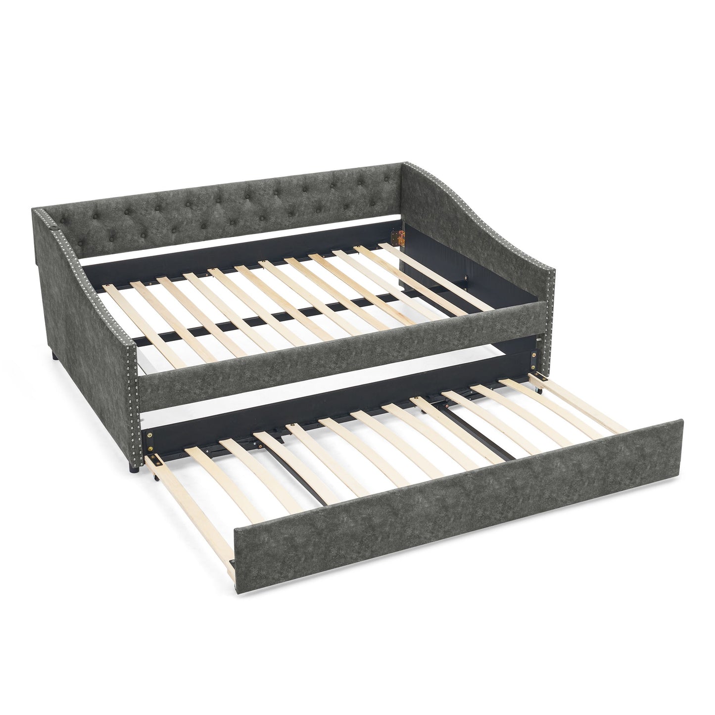 Upholstered Daybed With USB Charging & Pull Out Bed - The Sleep Loft - Online Mattress Showroom NYC