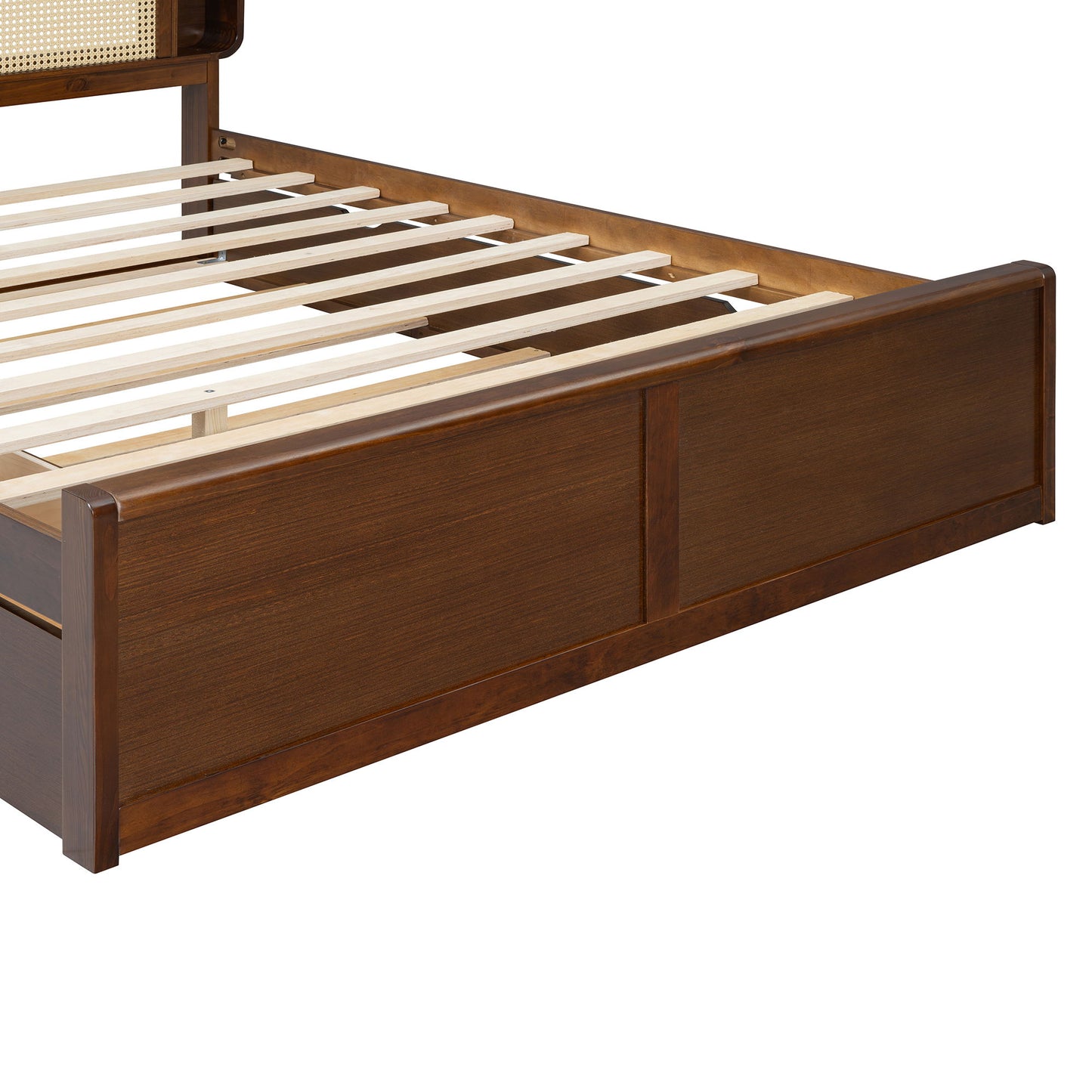 Headboard Bed With 2 Drawers And Trundle - The Sleep Loft - Online Mattress Showroom NYC