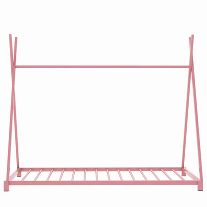 Metal House Platform Bed With Triangle Structure, Low Profile Design - The Sleep Loft - Online Mattress Showroom NYC