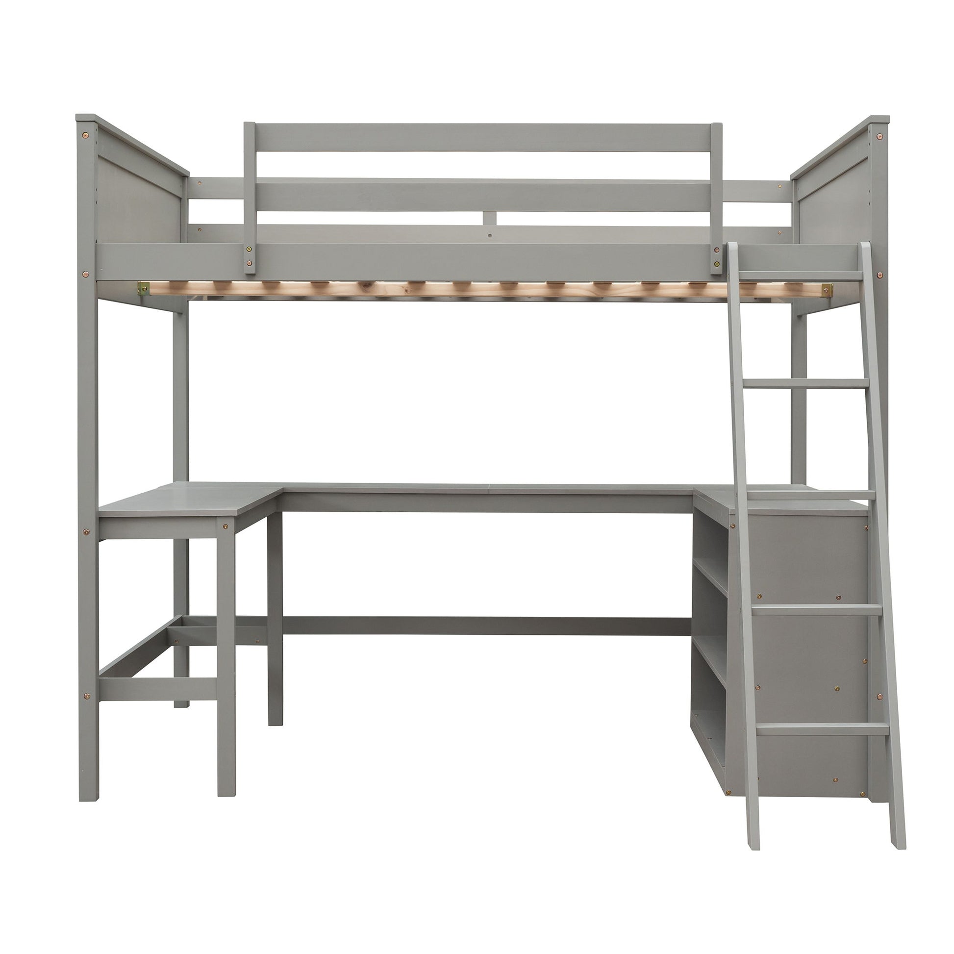 Loft Bed With Shelves With Desk - The Sleep Loft - Online Mattress Showroom NYC