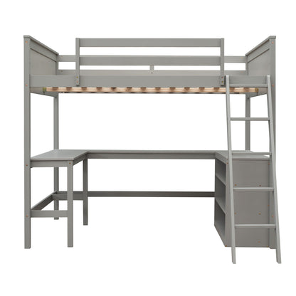 Loft Bed With Shelves With Desk - The Sleep Loft - Online Mattress Showroom NYC