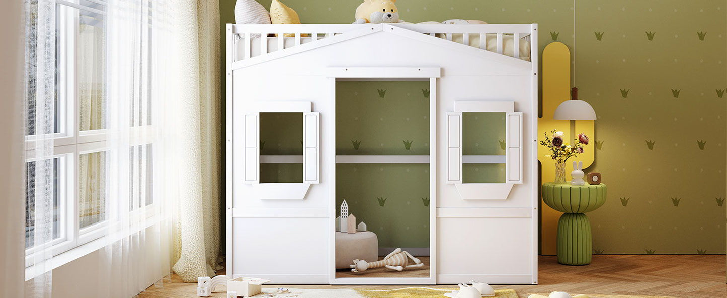 House Loft Bed With Ladder - The Sleep Loft - Online Mattress Showroom NYC