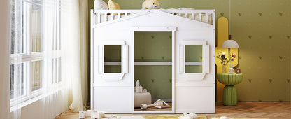 House Loft Bed With Ladder - The Sleep Loft - Online Mattress Showroom NYC