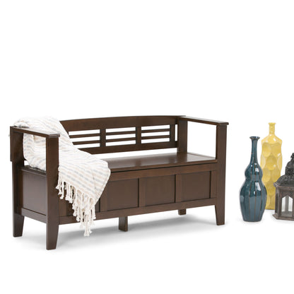 Adams - Entryway Storage Bench Handcrafted - The Sleep Loft - Online Mattress Showroom NYC