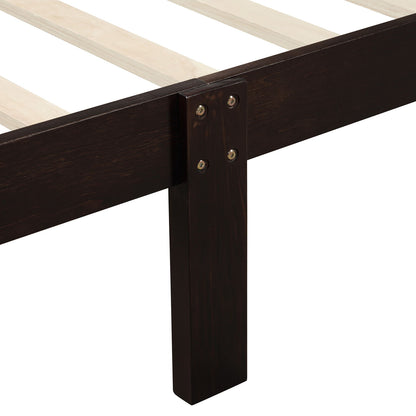 Platform Bed Frame Mattress Foundation Sleigh Bed With Headboard / Footboard / Wood Slat Suppor - The Sleep Loft - Online Mattress Showroom NYC