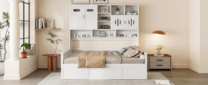 Daybed With All-In-One Cabinet And Shelf - The Sleep Loft - Online Mattress Showroom NYC
