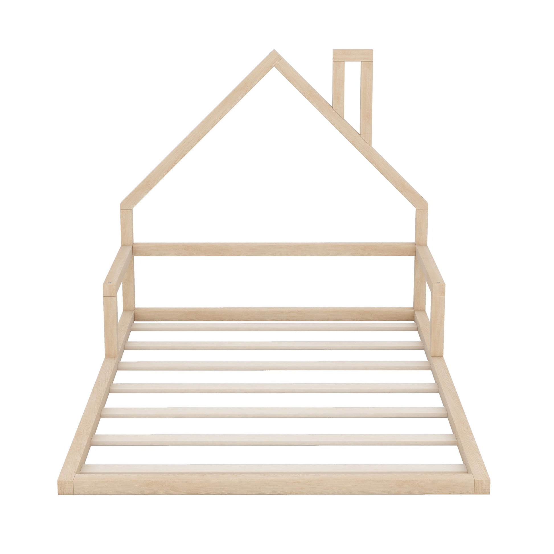 Elegant Floor Bed With House Shaped Headboard - The Sleep Loft - Online Mattress Showroom NYC