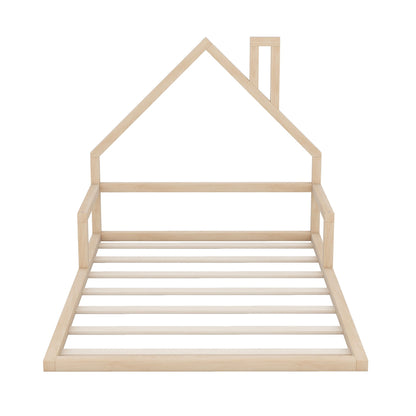 Elegant Floor Bed With House Shaped Headboard - The Sleep Loft - Online Mattress Showroom NYC