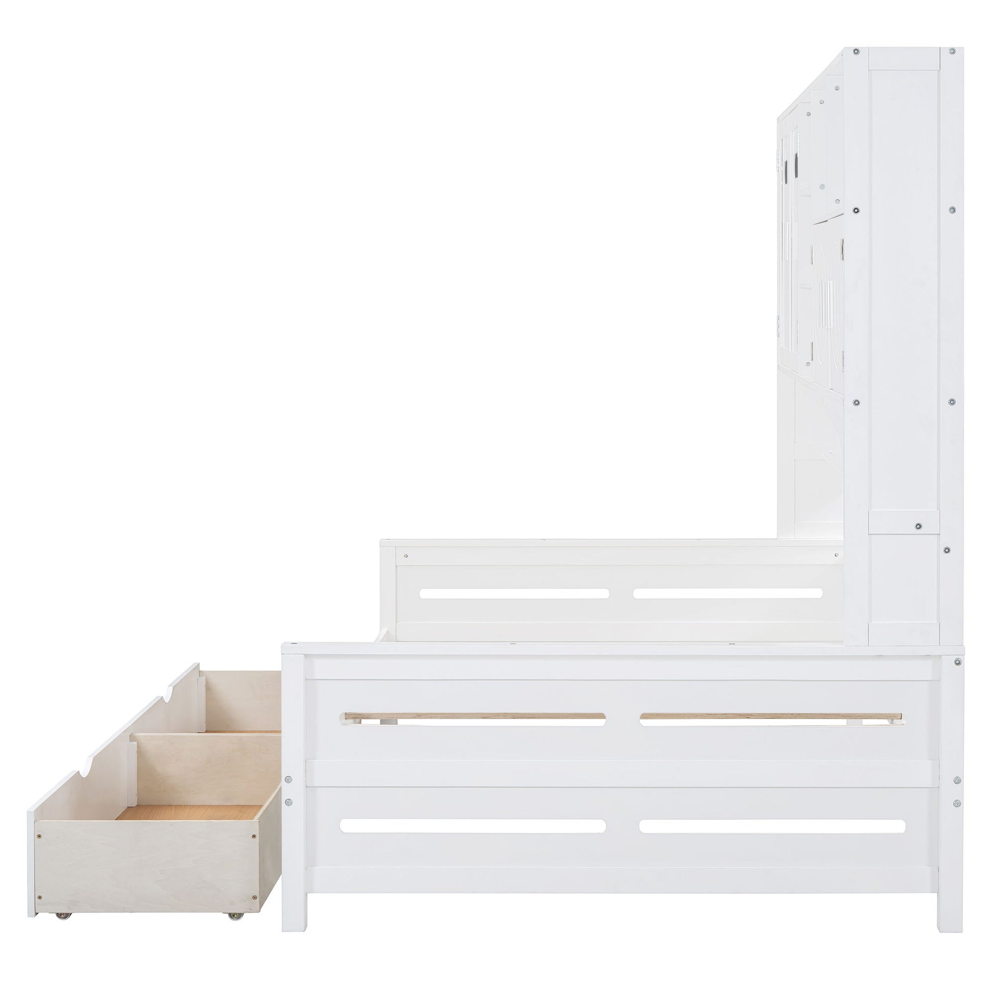Daybed With All-In-One Cabinet And Shelf - The Sleep Loft - Online Mattress Showroom NYC