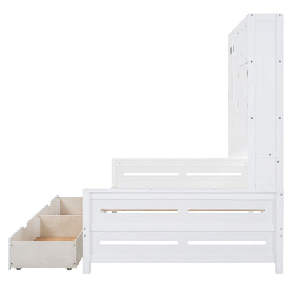 Daybed With All-In-One Cabinet And Shelf - The Sleep Loft - Online Mattress Showroom NYC