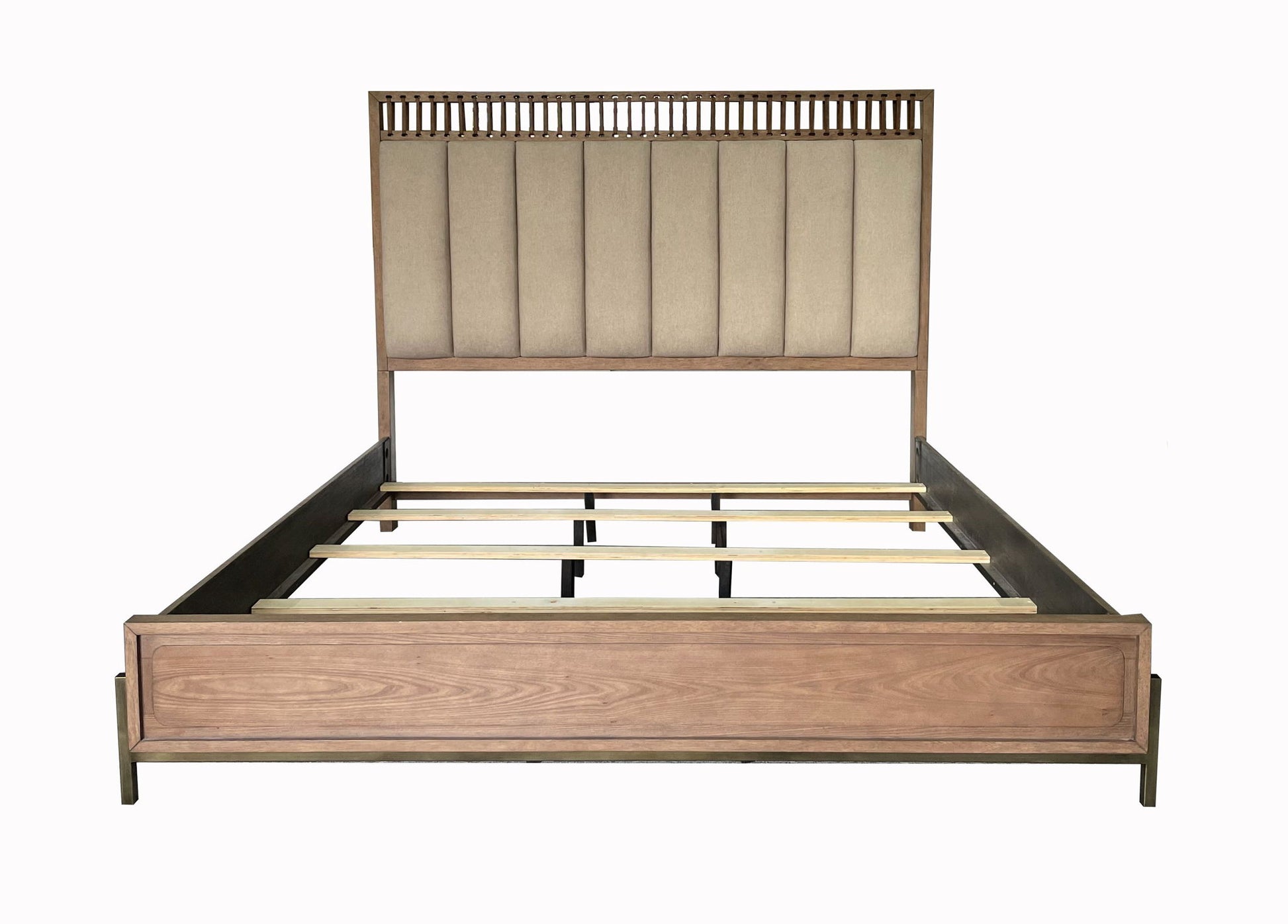 Elegant Design Upholstered And Strap Panel Bed - The Sleep Loft - Online Mattress Showroom NYC