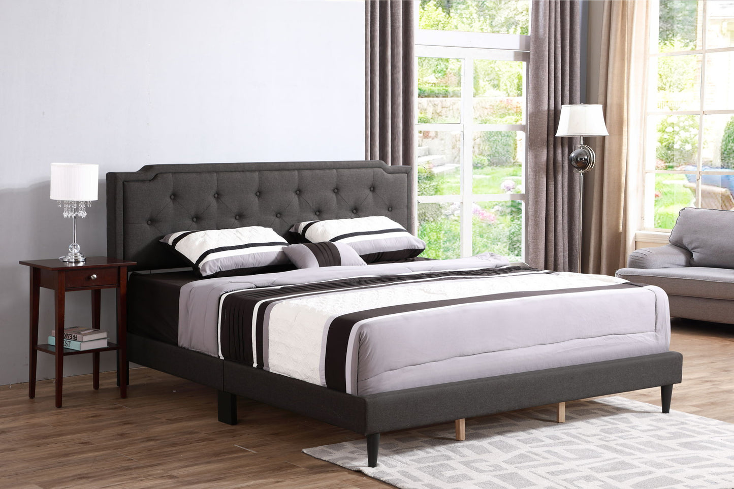Button Tufted Bed Charming For Cozy Spaces - The Sleep Loft - Online Mattress Showroom NYC