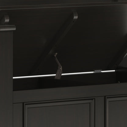 Amherst - Small Transitional Entryway Storage Bench - The Sleep Loft - Online Mattress Showroom NYC