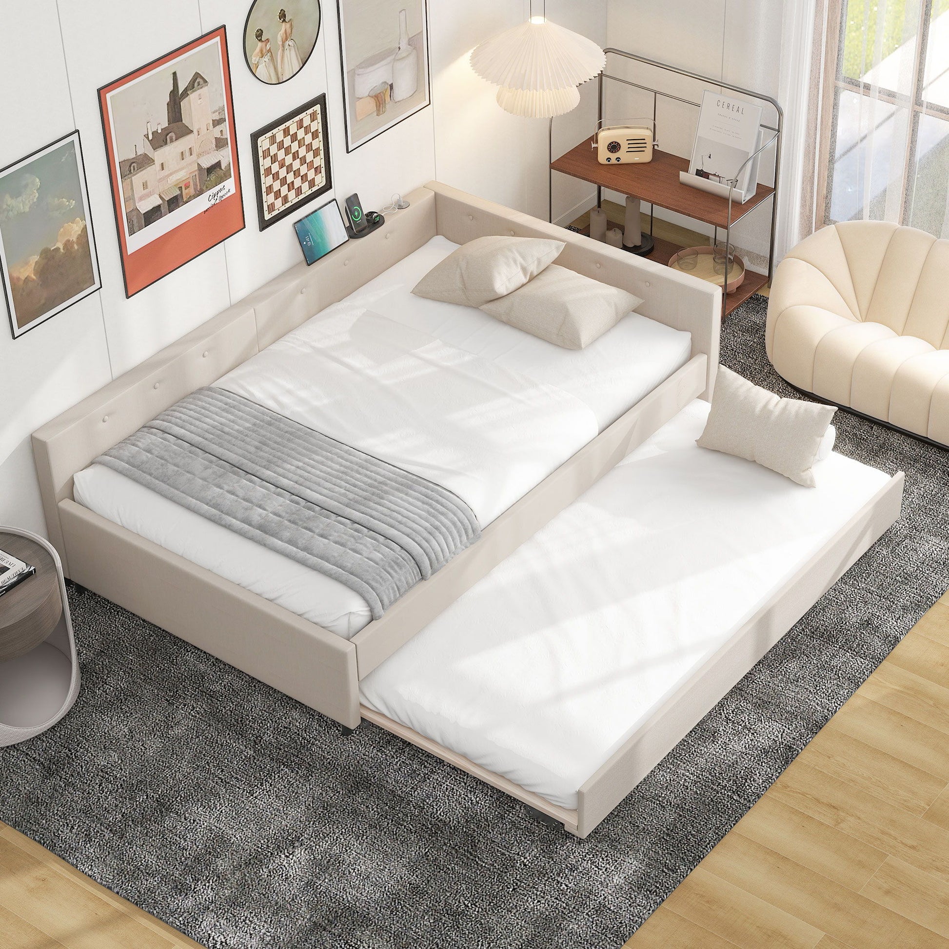 Platform Bed With USB Ports - The Sleep Loft - Online Mattress Showroom NYC