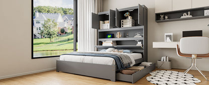 Platform Bed With USB, Storage Headboard & Drawers - The Sleep Loft - Online Mattress Showroom NYC