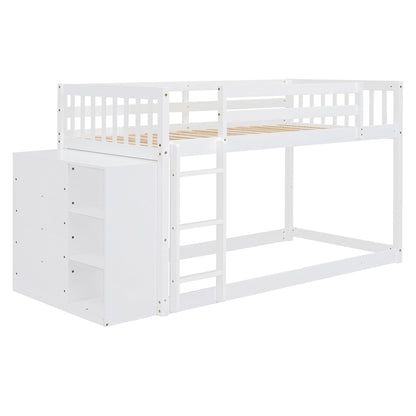 Bunk Bed With 4 Drawers And 3 Shelves - The Sleep Loft - Online Mattress Showroom NYC