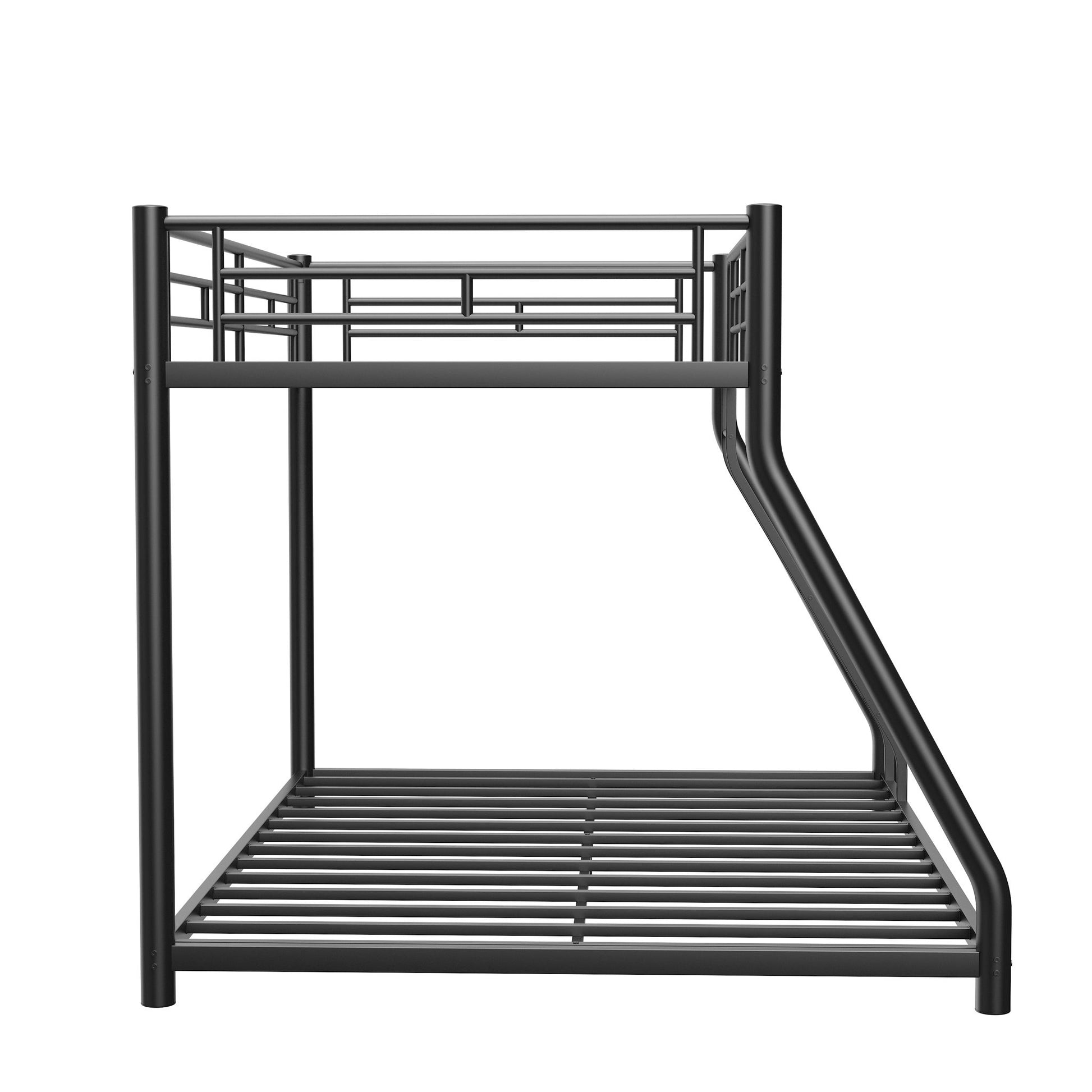 Bunk Bed Frame With Ladder And Guardrail, Heavy Duty Noise Free Design Metal Construction - The Sleep Loft - Online Mattress Showroom NYC