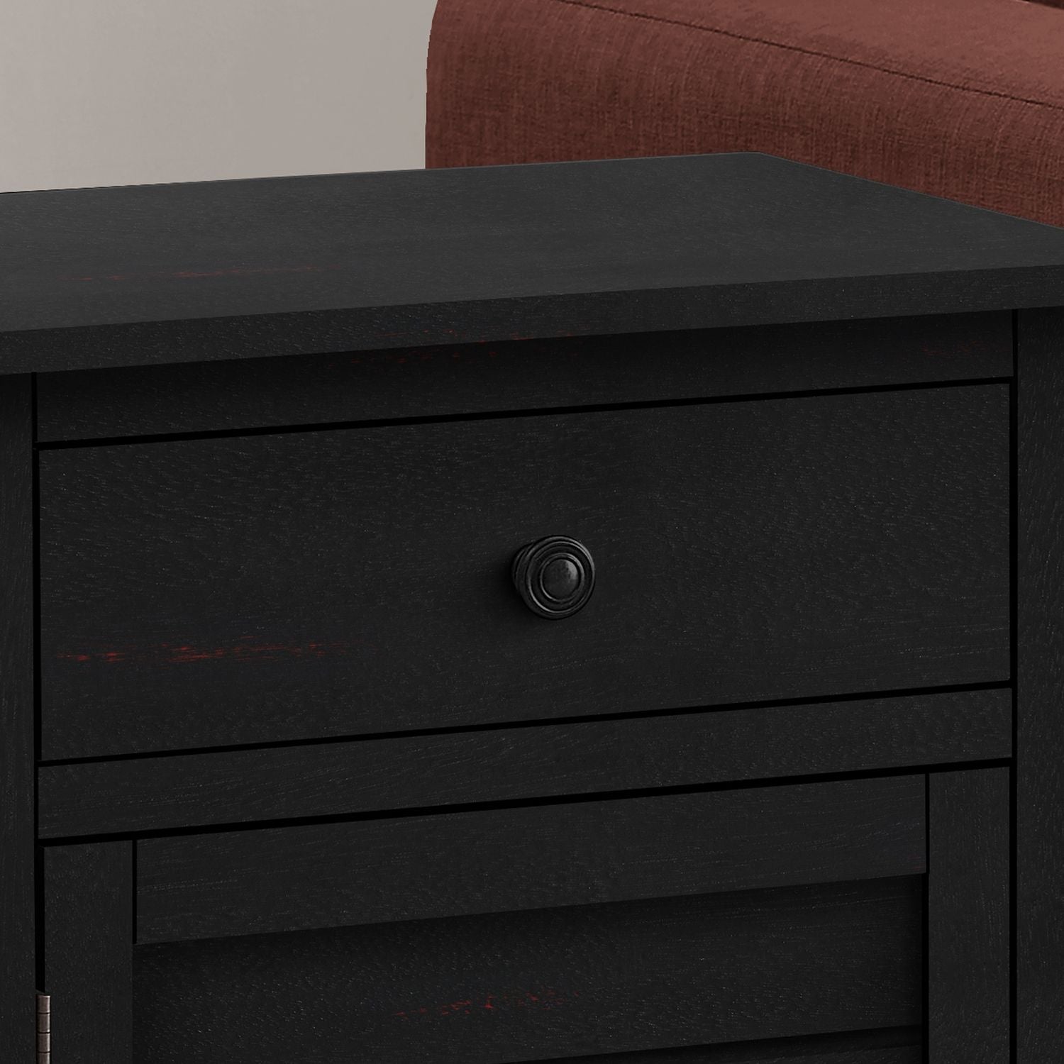 Accent Nightstand, Storage Drawer, Transitional - The Sleep Loft - Online Mattress Showroom NYC