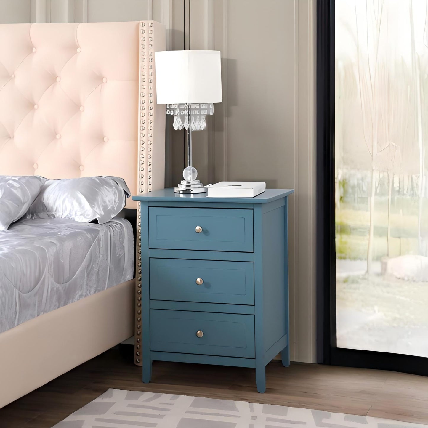Daniel - 3 Drawer Nightstand - The Sleep Loft - Online Mattress Showroom NYC