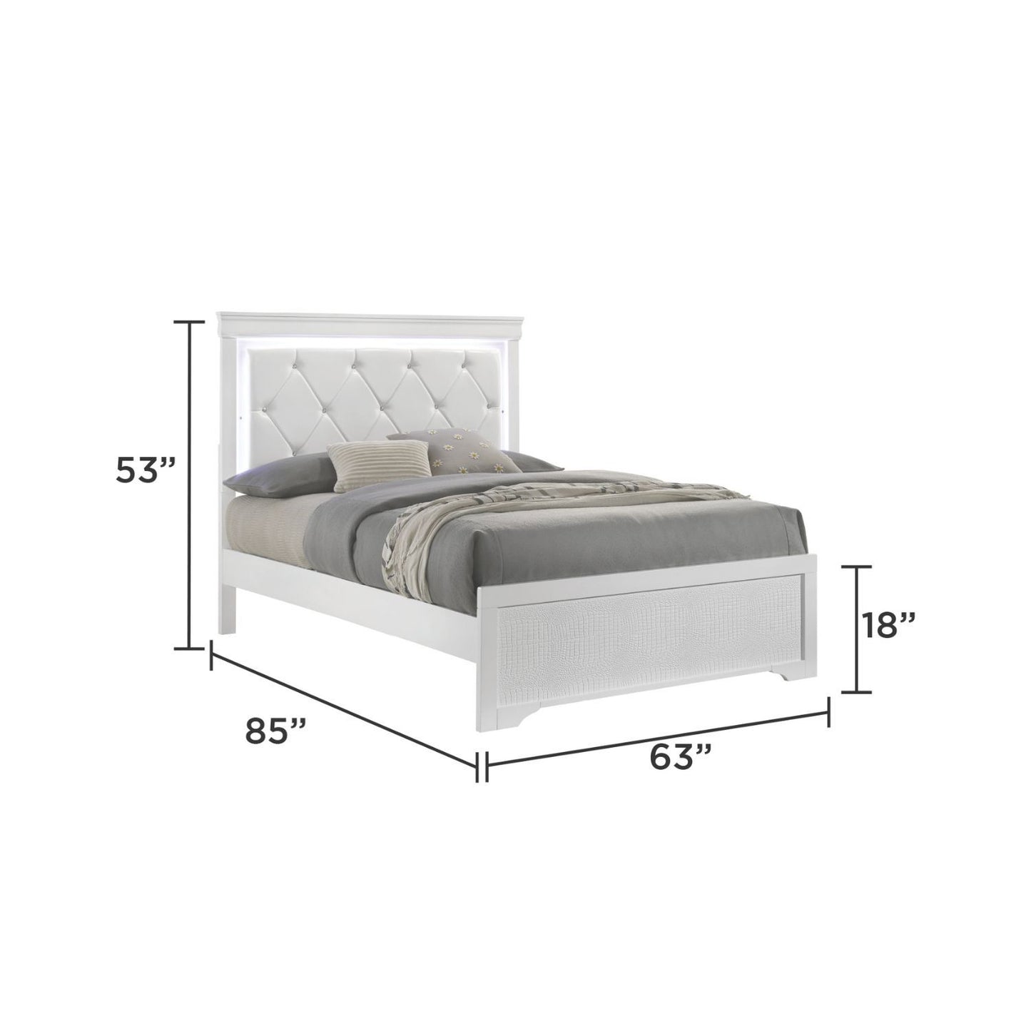Blaze - Bed With LED Headboard - The Sleep Loft - Online Mattress Showroom NYC