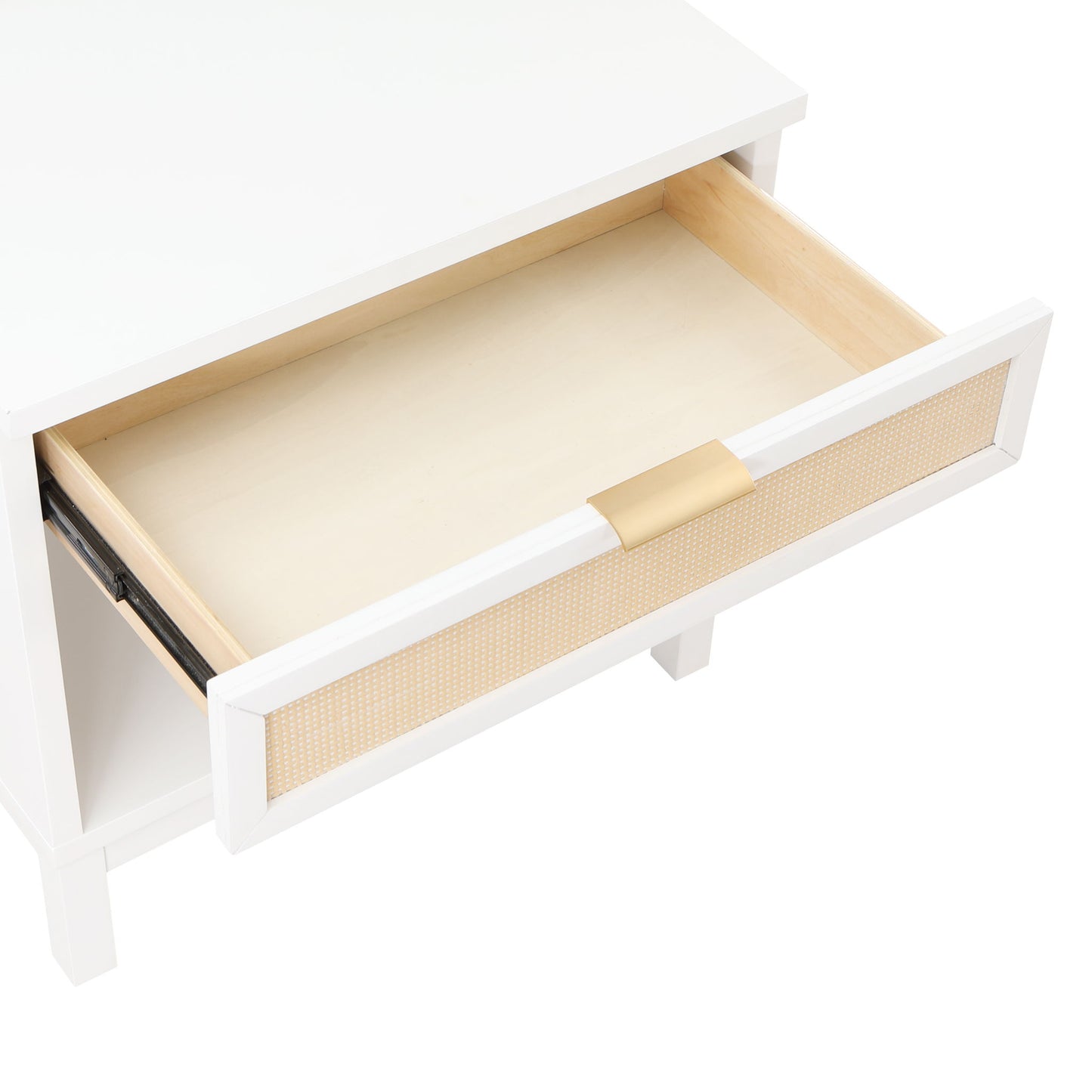 Blake - 1 Drawer Nightstand - White - The Sleep Loft - Online Mattress Showroom NYC