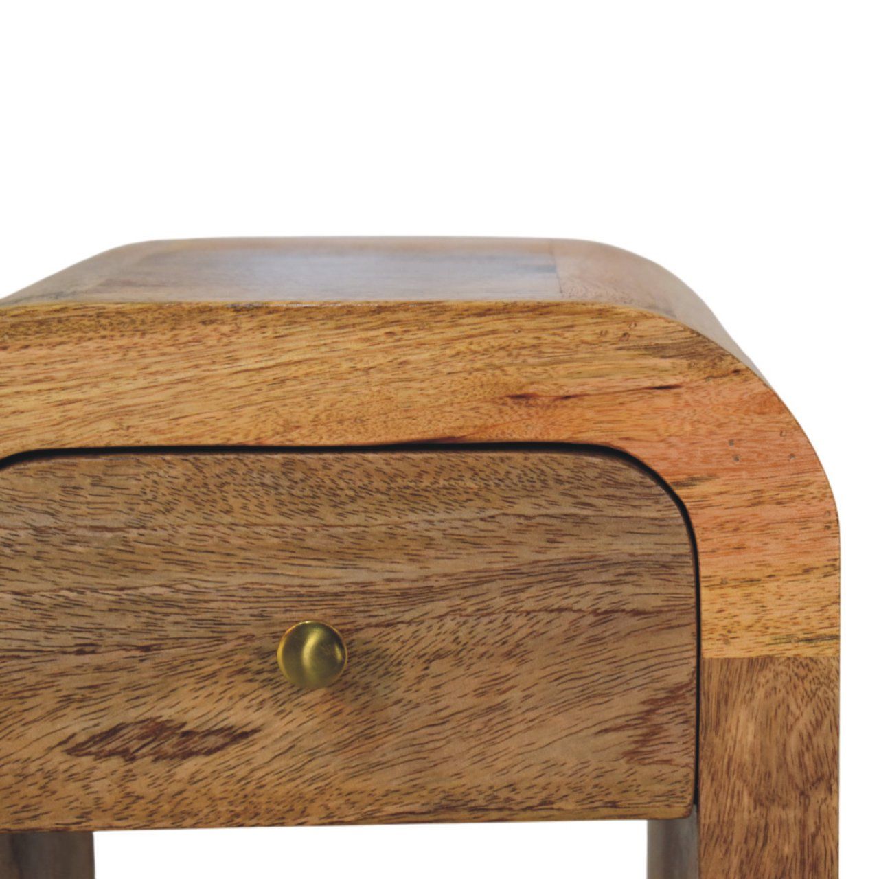 Mini Darcy - Nightstand With Curved Edges - The Sleep Loft - Online Mattress Showroom NYC