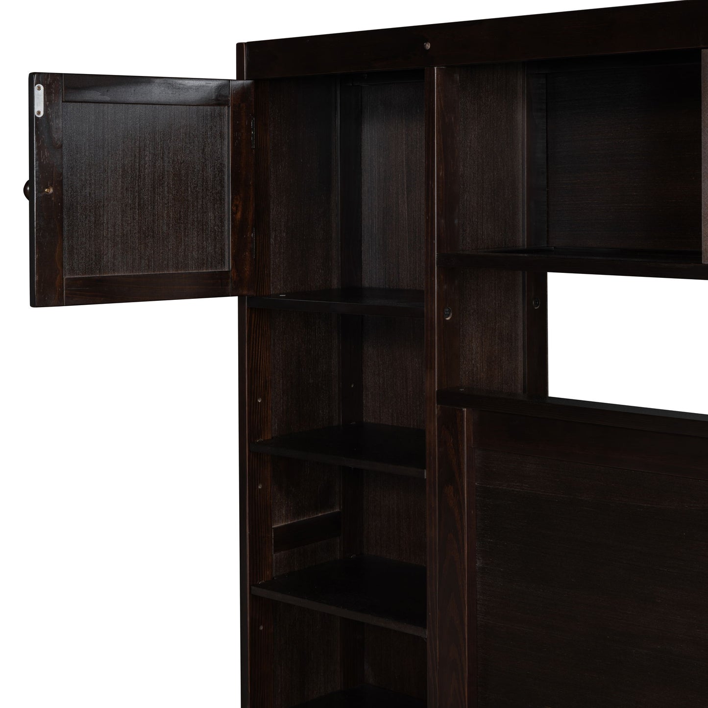 Bed With All In One Cabinet, Shelf And Sockets - The Sleep Loft - Online Mattress Showroom NYC