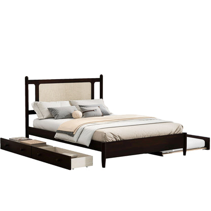 Platform Bed With 2 Big Drawers & Trundle - The Sleep Loft - Online Mattress Showroom NYC