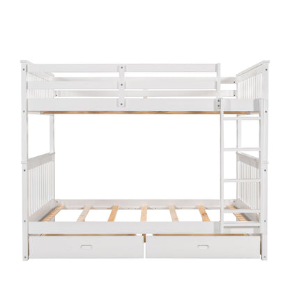 Bunk Bed With Ladders And 2 Storage Drawers - The Sleep Loft - Online Mattress Showroom NYC