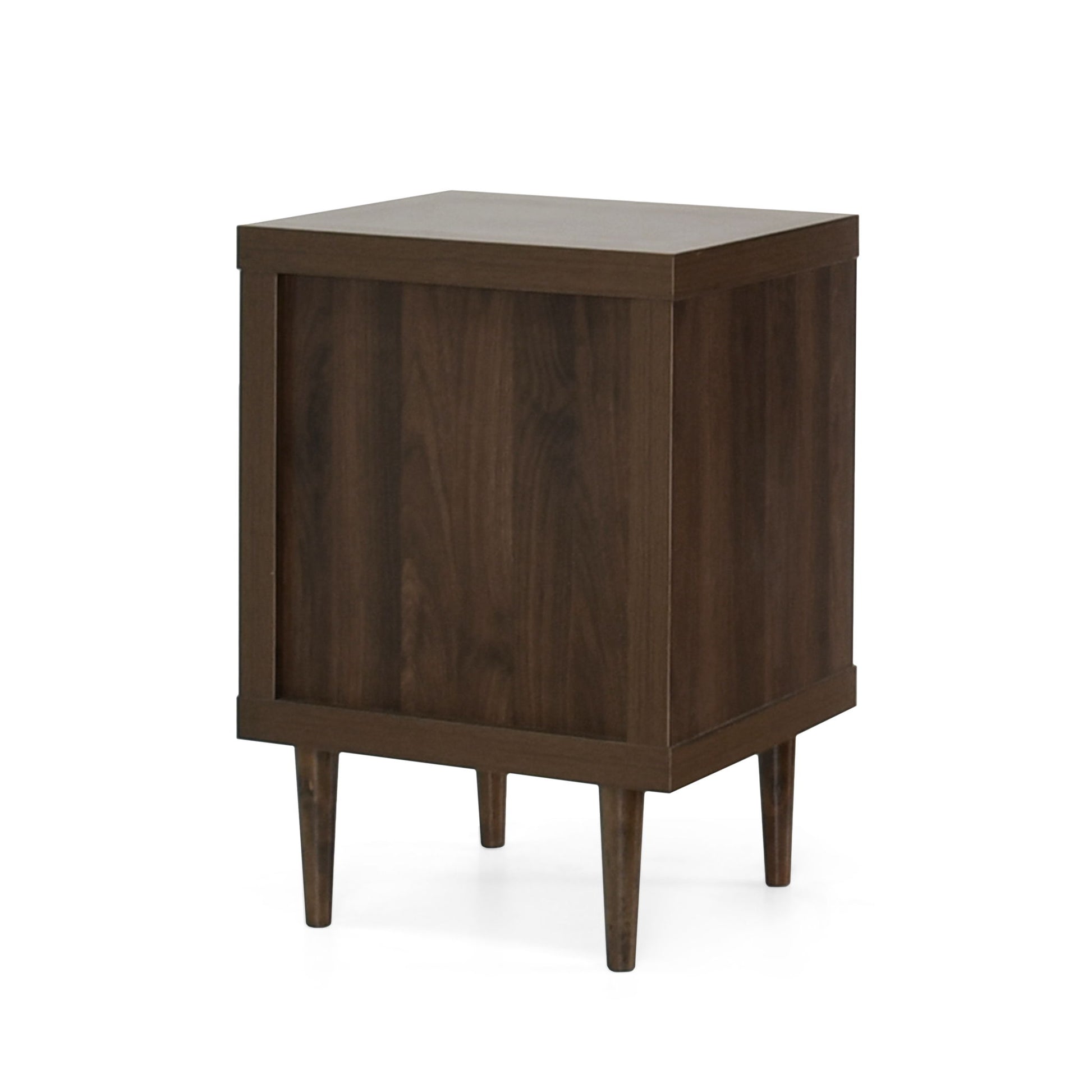 Nystrom - Mid Century Modern 2 Drawer Nightstand - The Sleep Loft - Online Mattress Showroom NYC