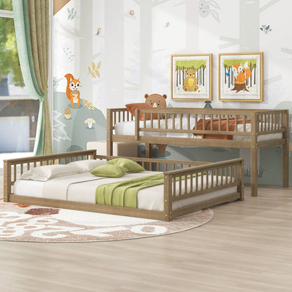 Bunk Bed With Ladder And Guardrails - The Sleep Loft - Online Mattress Showroom NYC