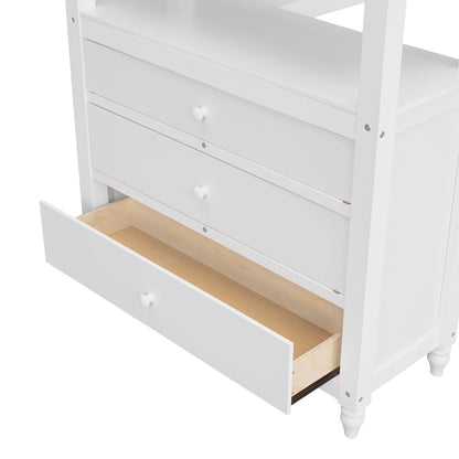 Loft Bed With Drawers With Desk And Shelves - The Sleep Loft - Online Mattress Showroom NYC